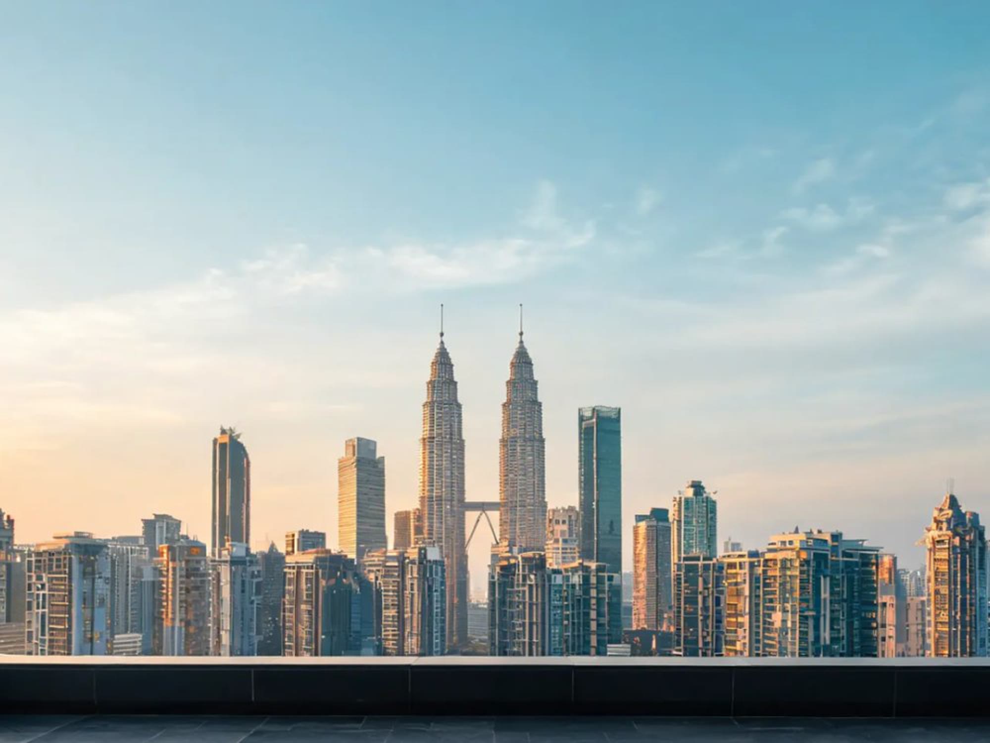 Kuala Lumpur skyline at dusk